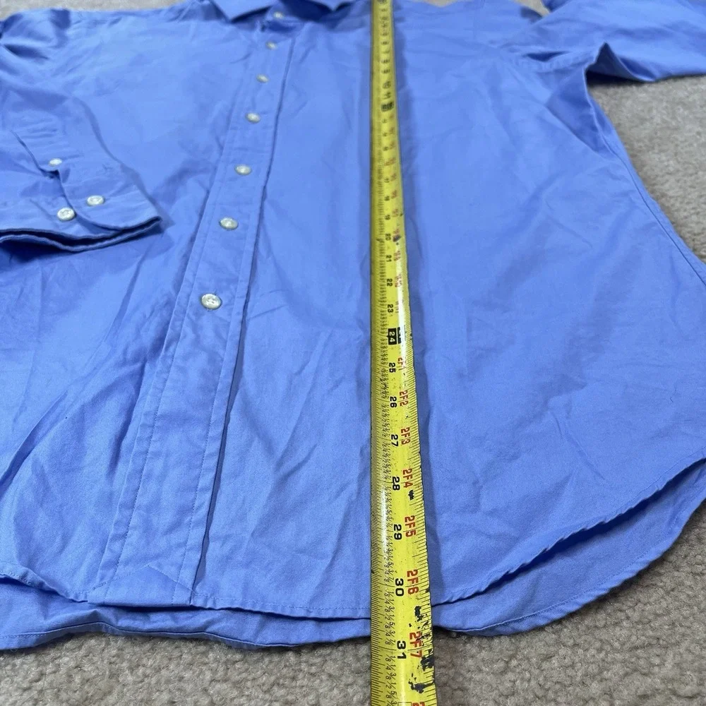 Polo Ralph Lauren Men's 16 32/33 Dress Shirt Regent Classic Fit Blue 100% Cotton